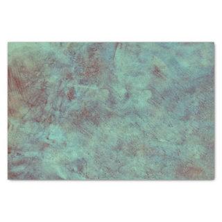 Vintage Antique Textured Teal Brown Decoupage Tissue Paper