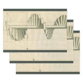 Vintage Architectural Stairs, Spiral Staircase  Sheets