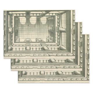 Vintage Architecture, Atrium Courtyard Perspective  Sheets