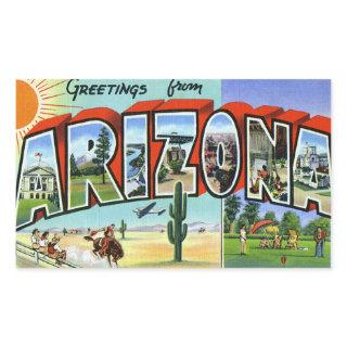 Vintage Arizona Rectangular Sticker