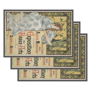 Vintage Art Nouveau, Exposition des Beaux Arts  Sheets