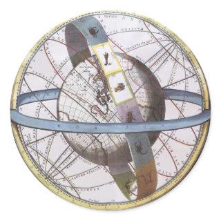 Vintage Astronomy, Celestial by Andreas Cellarius Classic Round Sticker