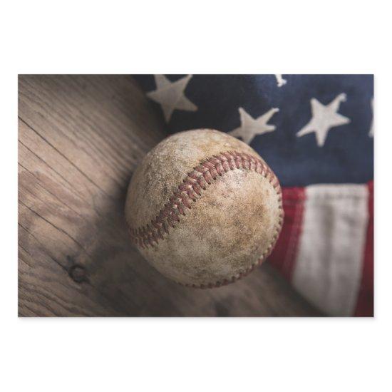 VIntage Baseball and Flag  Sheets