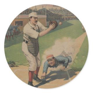 Vintage Baseball Poster Sticker
