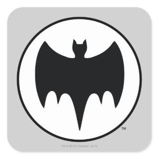 Vintage Bat Symbol Square Sticker