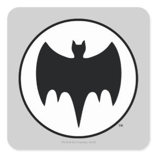 Vintage Bat Symbol Square Sticker