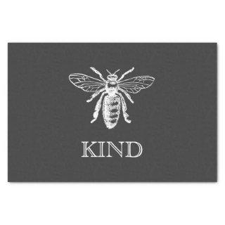 Vintage Bee Be Kind Black Tissue Paper