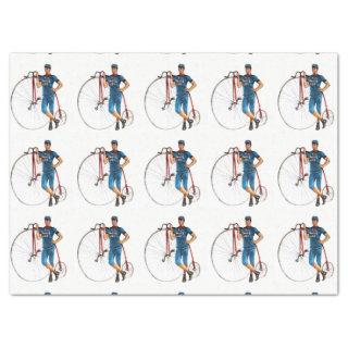Vintage Bicycle Championship Pattern Tissue Paper
