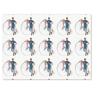 Vintage Bicycle Championship Pattern Tissue Paper