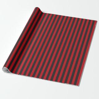 Vintage Black Red Stripes