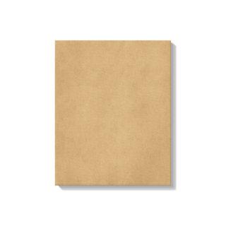 Vintage Buckskin Tan Light Brown Parchment Paper Canvas Print