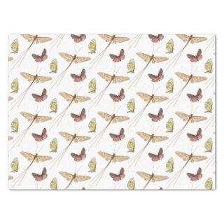 Vintage Butterfly Insect Elegant Birthday  Tissue Paper