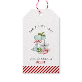 Vintage Cake mixer Holiday Bakers Gift Tags