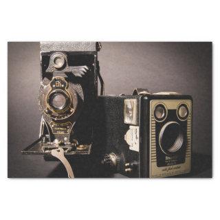 vintage cameras tissue paper