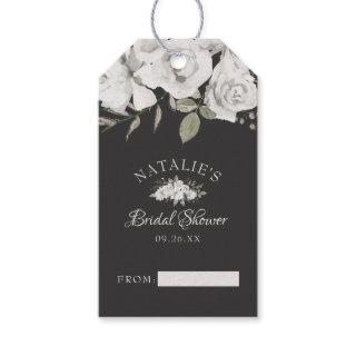 Vintage Cherish White Floral Bridal Display Shower Gift Tags