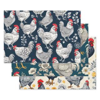 Vintage Chicken Illustration  Sheets