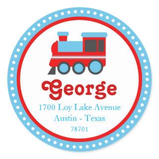 Vintage Choo Choo Train Return Address Label