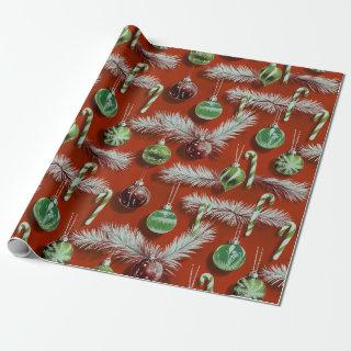 Vintage Christmas: Candy Canes & Ornaments