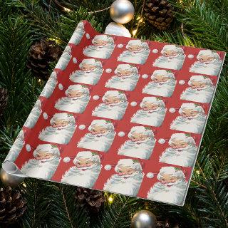 Vintage Christmas, Jolly Winking Santa Claus