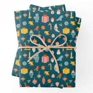 Vintage Christmas Ornaments Pattern  Sheets