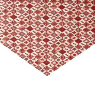 Vintage Christmas Quilt Pattern Tissue Paper