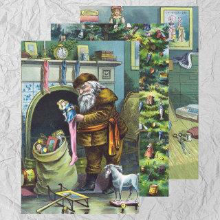 Vintage Christmas, Santa Claus and His Works  Sheets