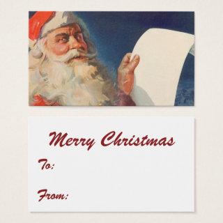 Vintage Christmas, Santa Claus Naughty Nice List