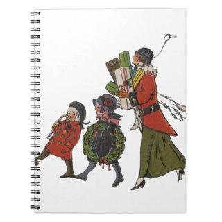 Vintage Christmas Shopping Notebook