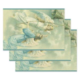 Vintage Christmas, Victorian Angels with a Bell  Sheets