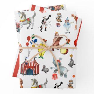 Vintage Circus Carnival Festival Show Kids Gift  Sheets