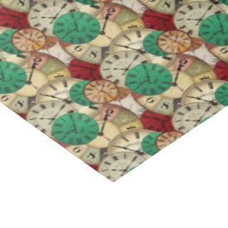 Vintage clock Tissue Paper