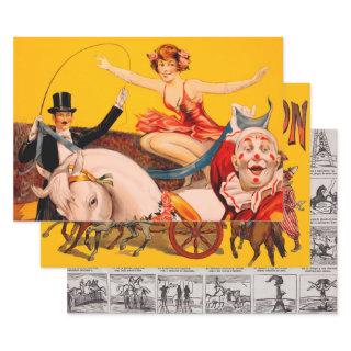 Vintage Colorful Circus Performer Poster  Sheets