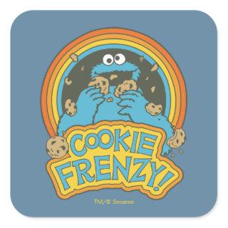 Vintage Cookie Monster | Cookie Frenzy Square Sticker