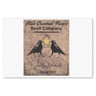 Vintage Crow Seed Co. Design  Tissue Paper