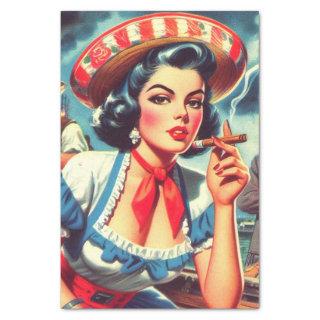 Vintage Cuban Pin-up Tissue Paper