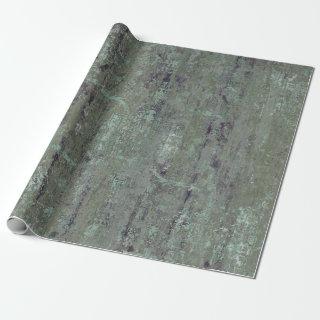 Vintage Distressed Abstract Antique Sage Green