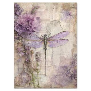 Vintage Dragonfly Ephemera Decoupage Tissue Paper