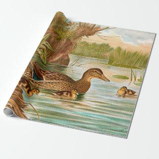 Vintage Ducks At The Pond 2 Decoupage