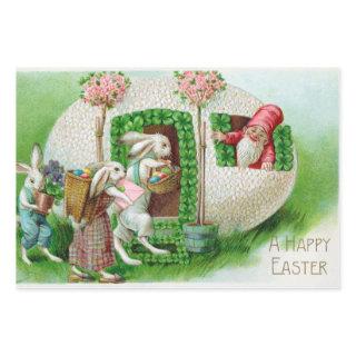 Vintage Easter Bunny and Easter Eggs Garden  Sheets