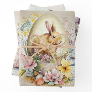 Vintage Easter Bunny & Chick  Sheets