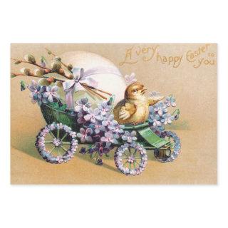 Vintage Easter Egg Chick Floral Flowers  Sheets