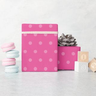 Vintage Elegant Pink Polka Dots Template Custom