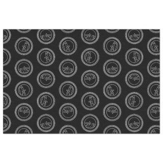 Vintage Equestrian Horse Riding Art Print Pattern Tissue Paper