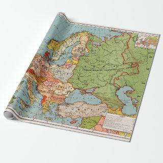 Vintage Europe 20th Century Bacon's Standard Map