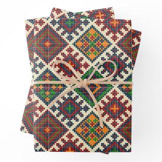 Vintage European Embroidery Abstract Pattern   Sheets