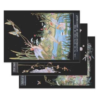 Vintage Fantasy Woodland Fairies and Elves  Sheets