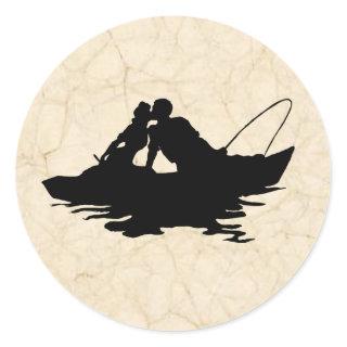Vintage Fishing Lovers Sticker