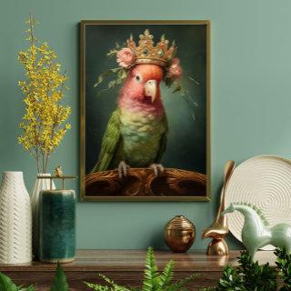 Vintage Floral Bird Parrot Queen Decoupage  Tissue Paper