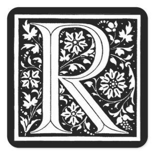 Vintage Floral Monogram ‘R’ – Sticker