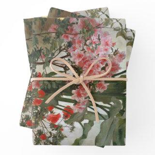 Vintage Floral Painting Side of a Greenhouse  Sheets